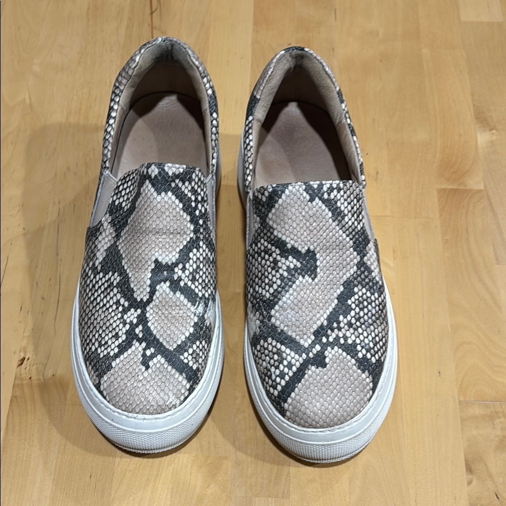 Snakeskin Slip-On Sneakers